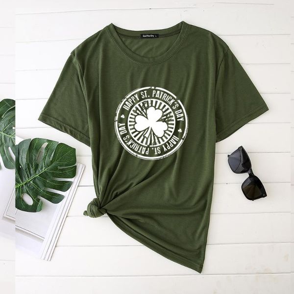 women's t-shirt happy st patrick's day shamerock printing woman tshirts graphic tees women aesthetic clothes female o neck plus si, White
women's t-shirt happy st patrick's day shamerock printing woman tshirts graphic tees women aesthetic clothes female o neck plus si, White