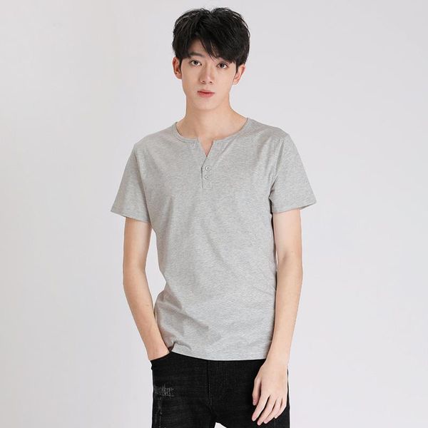 men's t-shirts brand v-neck short-sleeved t-shirt men clothing solid color korean fashion casual loose comfortable, White;black
men's t-shirts brand v-neck short-sleeved t-shirt men clothing solid color korean fashion casual loose comfortable, White;black