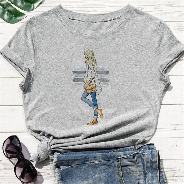 casual breathable the beauty womens in white is walking graphic print personality pop design vogue
casual breathable the beauty womens in white is walking graphic print personality pop design vogue