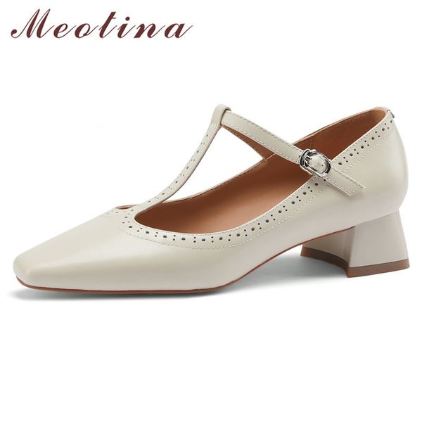 meotina cow leather mid heel shoes women t-strap square toe pumps block heels buckle strap shoes ladies dress footwear beige 40 210520, Black
meotina cow leather mid heel shoes women t-strap square toe pumps block heels buckle strap shoes ladies dress footwear beige 40 210520, Black