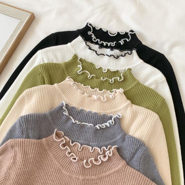 women's sweaters turtleneck ruched women sweater high elastic solid fall winter fashion slim knitted pullovers jumper soft warm pull fe, White;black
women's sweaters turtleneck ruched women sweater high elastic solid fall winter fashion slim knitted pullovers jumper soft warm pull fe, White;black