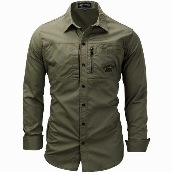 men's casual shirts military clothing autumn army shirt men cotton tactical zipper design long sleeve work chemise homme my472, White;black
men's casual shirts military clothing autumn army shirt men cotton tactical zipper design long sleeve work chemise homme my472, White;black
