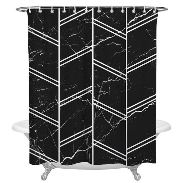 shower curtains waterproof black marble texture white stripes curtain frabic polyester bathroom decor
shower curtains waterproof black marble texture white stripes curtain frabic polyester bathroom decor