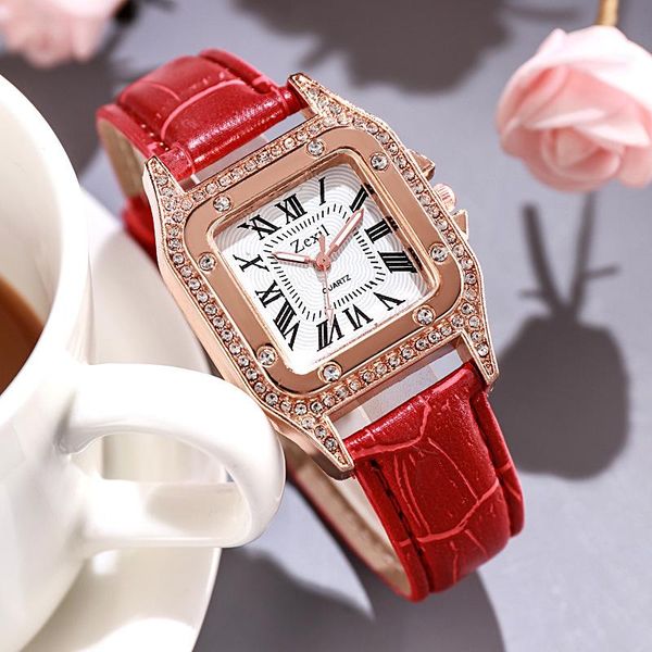 wristwatches fashion ladies casual quartz watch with frosted dial analog leather strap dress accessories reloj par dama, Slivery;brown
wristwatches fashion ladies casual quartz watch with frosted dial analog leather strap dress accessories reloj par dama, Slivery;brown