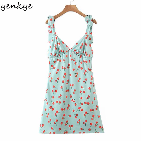 yenkye sling summer beach dress women sweet cherry print dress female backless sleeveless v neck a-line satin short robe 210515, Black;gray
yenkye sling summer beach dress women sweet cherry print dress female backless sleeveless v neck a-line satin short robe 210515, Black;gray