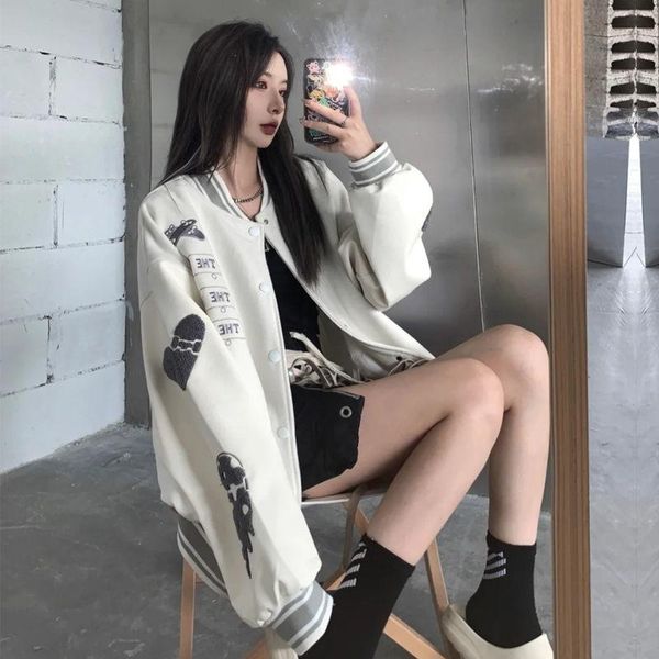 men's jackets autumn and winter jacket women 2021 niche stitching design sense american retro hip-hop style baseball uniform, Black;brown
men's jackets autumn and winter jacket women 2021 niche stitching design sense american retro hip-hop style baseball uniform, Black;brown