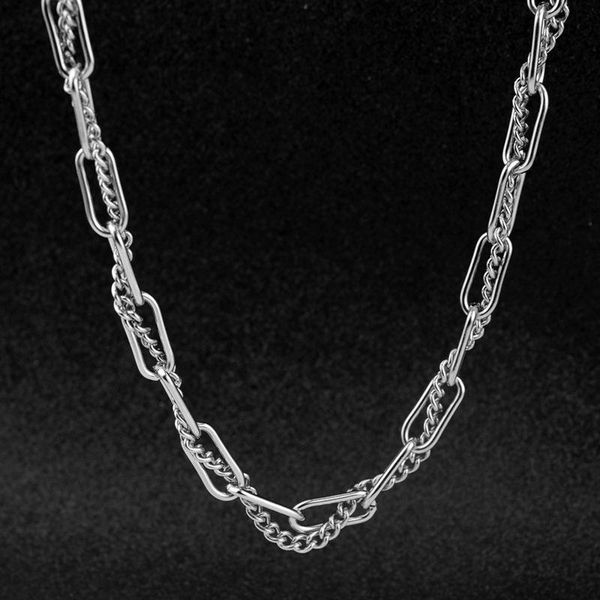 hip hop punk stainless steel chain winding necklace 2021 harajuku clavicle choker fashion jewelry accessories chains, Silver
hip hop punk stainless steel chain winding necklace 2021 harajuku clavicle choker fashion jewelry accessories chains, Silver