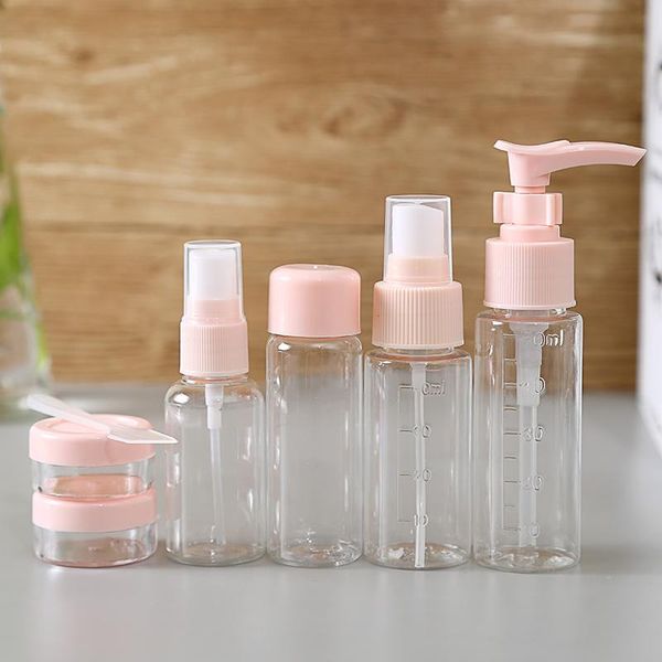 7pcs/set travel refillable bottles skin care lotion bottle jars containers spray and pump storage &
7pcs/set travel refillable bottles skin care lotion bottle jars containers spray and pump storage &