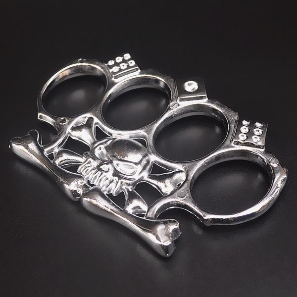 self defense martial arts fighting crossbones knuckle kirsite handclasp fist clasp fours finger knuckles 5 2kg b3