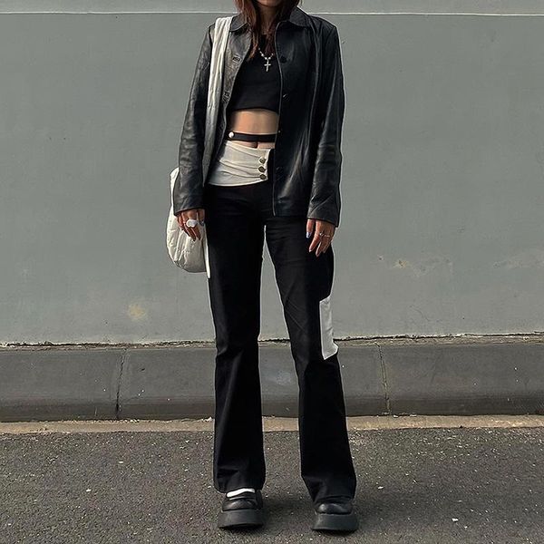 women's jeans 2021 summer fashion street gothic pants clothing slimming bootcut casual selling, Blue
women's jeans 2021 summer fashion street gothic pants clothing slimming bootcut casual selling, Blue