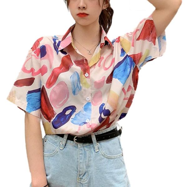 summer women multi print shirts short sleeve turn down collar sweet girls blouse casual chemisier femme button mujer women's blouses &, White
summer women multi print shirts short sleeve turn down collar sweet girls blouse casual chemisier femme button mujer women's blouses &, White