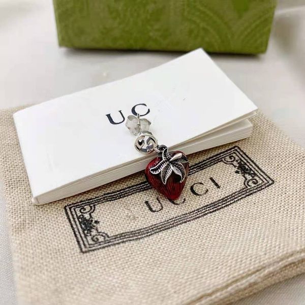 new s925 silver stereo strawberry single side earrings exclusive fine jewel, Golden
new s925 silver stereo strawberry single side earrings exclusive fine jewel, Golden