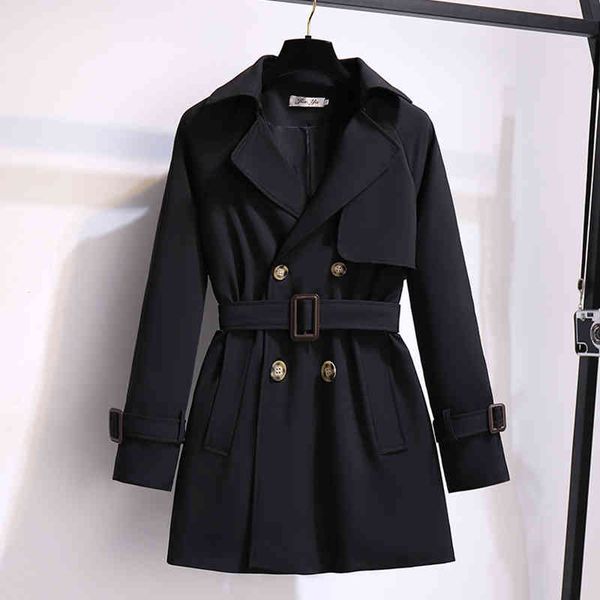 women's jackets spring autumn women double breasted khaki trench coat with belt streetwear female lapel loose outwear black windbreaker, Black;brown
women's jackets spring autumn women double breasted khaki trench coat with belt streetwear female lapel loose outwear black windbreaker, Black;brown