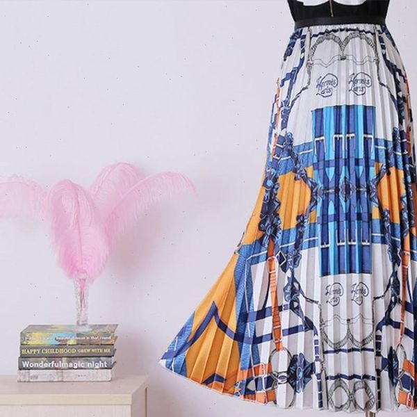 women skirt vintage pleated zipper high waist a line printing pretty womens outerwear skirts summer long, Black
women skirt vintage pleated zipper high waist a line printing pretty womens outerwear skirts summer long, Black