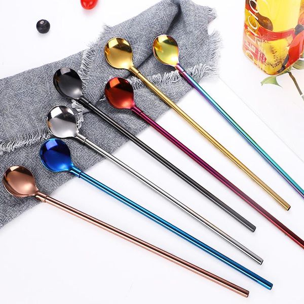 multicolor stainless steel long metal drinking straw spoon 266mm reusable tea coffee bar kitchen party drink straws accessories
multicolor stainless steel long metal drinking straw spoon 266mm reusable tea coffee bar kitchen party drink straws accessories