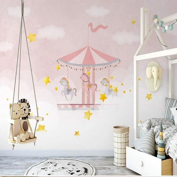 wallpapers custom mural wallpaper 3d hand painted pink carousel children's room cute background wall self-adhesive poster papel de pare
wallpapers custom mural wallpaper 3d hand painted pink carousel children's room cute background wall self-adhesive poster papel de pare