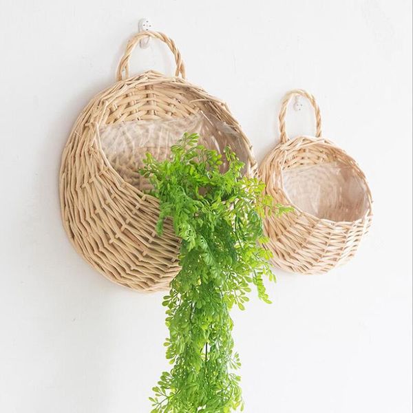 planters & pots 1pc flower planter wall hanging wicker rattam basket garden vine pot indoor plants holder
planters & pots 1pc flower planter wall hanging wicker rattam basket garden vine pot indoor plants holder