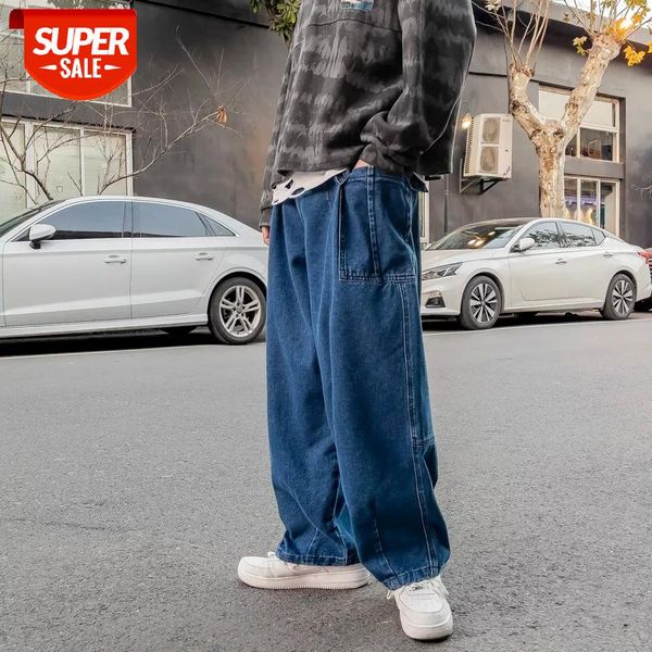 2021 men's hip hop streetwear black/blue casual pants baggy homme wide leg classic cargo pocket jeans biker denim trousers #k42j
2021 men's hip hop streetwear black/blue casual pants baggy homme wide leg classic cargo pocket jeans biker denim trousers #k42j