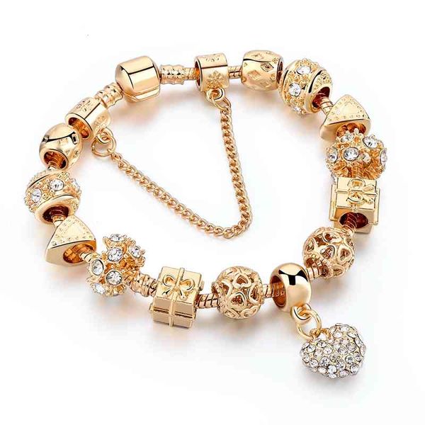 longway jewelry gold plated luxury multi charms beaded bangle bracelet heart charm bracelets for lady, Golden;silver
longway jewelry gold plated luxury multi charms beaded bangle bracelet heart charm bracelets for lady, Golden;silver
