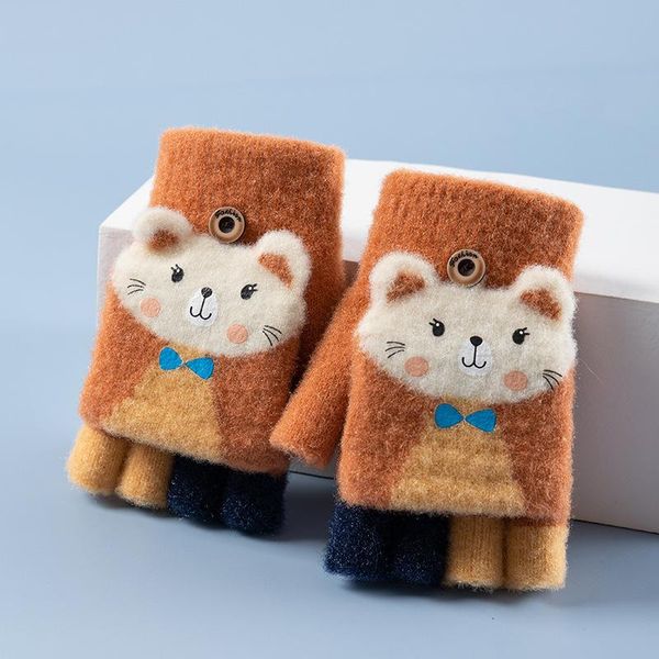 children's mittens 6-12 years old children half finger cover winter warm girls knitted gloves outdoor kids fingerless thick soft, White
children's mittens 6-12 years old children half finger cover winter warm girls knitted gloves outdoor kids fingerless thick soft, White