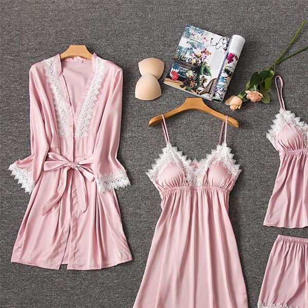silk pajamas lace trimmed womens sleepwears nightwear satin with shorts 4 piece sleepwear suits casual home clothes, Black;red
silk pajamas lace trimmed womens sleepwears nightwear satin with shorts 4 piece sleepwear suits casual home clothes, Black;red