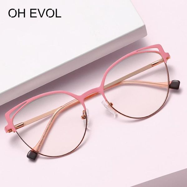 sunglasses oh evol brand designer computer glasses for women cat eye metal frame anti blue light blocking lenses modern lady's eyewear, White;black
sunglasses oh evol brand designer computer glasses for women cat eye metal frame anti blue light blocking lenses modern lady's eyewear, White;black