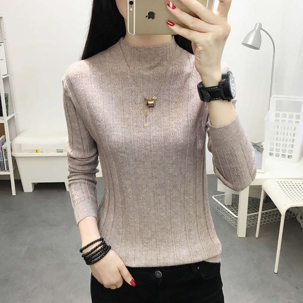 women's sweaters tees sweater half turtleneck bottom coat with autumn and winter clothing q1gn xm2r, White;black
women's sweaters tees sweater half turtleneck bottom coat with autumn and winter clothing q1gn xm2r, White;black