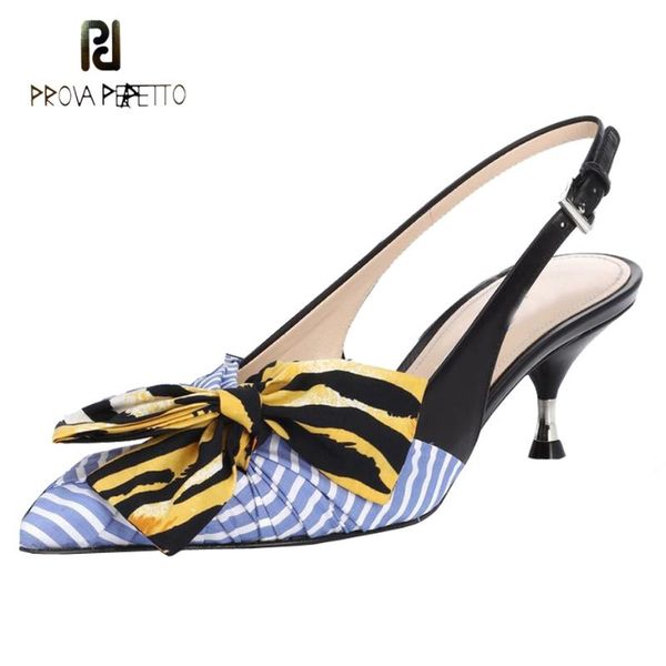 dress shoes prova perfetto runway women pumps slingback pointed toe kitten heel sandals mixed color stripe bowtie lady wedding, Black
dress shoes prova perfetto runway women pumps slingback pointed toe kitten heel sandals mixed color stripe bowtie lady wedding, Black