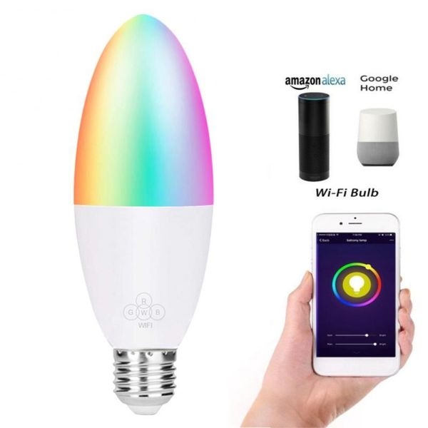 bulbs 1pcs wifi smart bulb led 6w rgb e14/e10/e27/b22 color changing light voice remote app control work with alexa google home
bulbs 1pcs wifi smart bulb led 6w rgb e14/e10/e27/b22 color changing light voice remote app control work with alexa google home