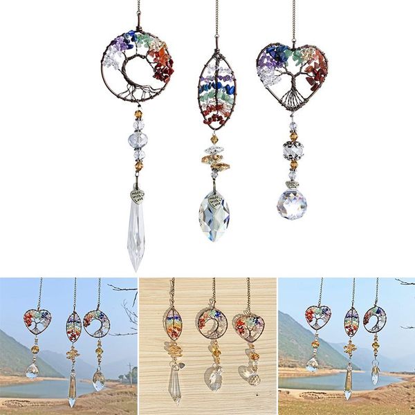 pendant necklaces 3 pcs handmade suncatcher wire wrapped stone necklace hanging ornament with crystal drop prism for home car helh889, Silver
pendant necklaces 3 pcs handmade suncatcher wire wrapped stone necklace hanging ornament with crystal drop prism for home car helh889, Silver