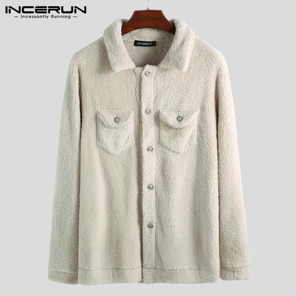 men's jackets incerun men spring fashion furry coat fleece button outerwear long sleeve pockets streetwear plus size 5xl, Black;brown
men's jackets incerun men spring fashion furry coat fleece button outerwear long sleeve pockets streetwear plus size 5xl, Black;brown