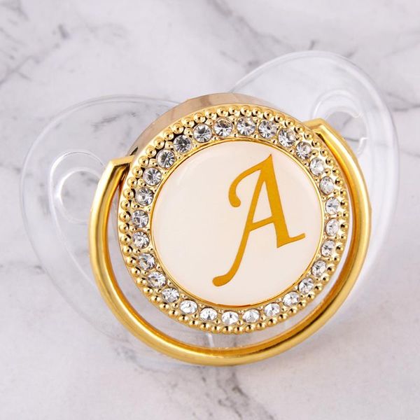 pacifiers# luxury bling rhinestones transparent baby pacifier 26 initial letters born infant silicone orthodontic nipple 
pacifiers# luxury bling rhinestones transparent baby pacifier 26 initial letters born infant silicone orthodontic nipple