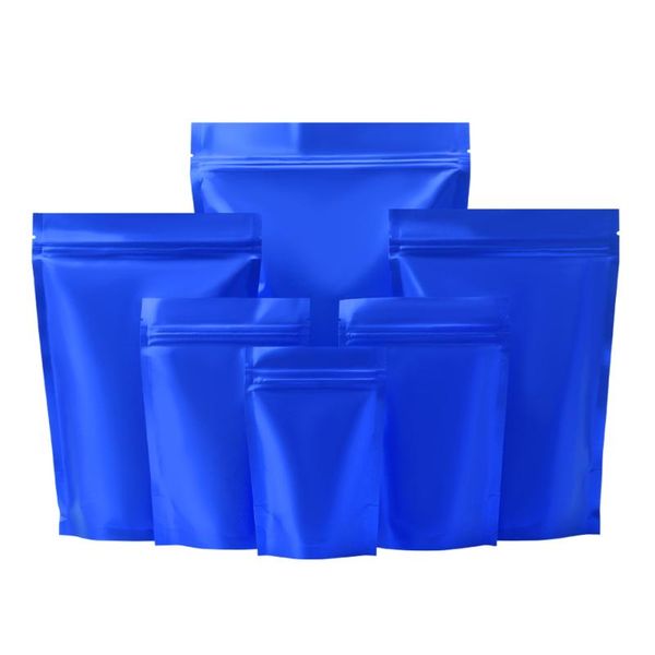 storage bags 100pcs matte blue stand up bag aluminum mylar foil self seal tear notch food doypack reusable pack pouches
storage bags 100pcs matte blue stand up bag aluminum mylar foil self seal tear notch food doypack reusable pack pouches