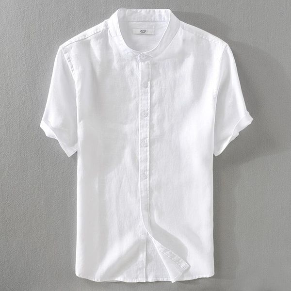 summer mens pure linen stand collar casual shirt breathable white for men fashion shirts male 5 colors camisa men's, White;black
summer mens pure linen stand collar casual shirt breathable white for men fashion shirts male 5 colors camisa men's, White;black