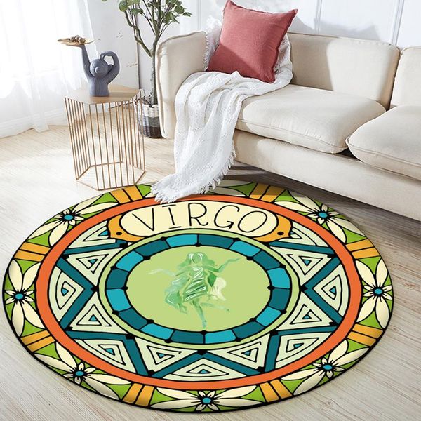 carpets 12 constellation virgo round floor mat 3d flannel anti-slip carpet durable home bedroom living room decoration
carpets 12 constellation virgo round floor mat 3d flannel anti-slip carpet durable home bedroom living room decoration