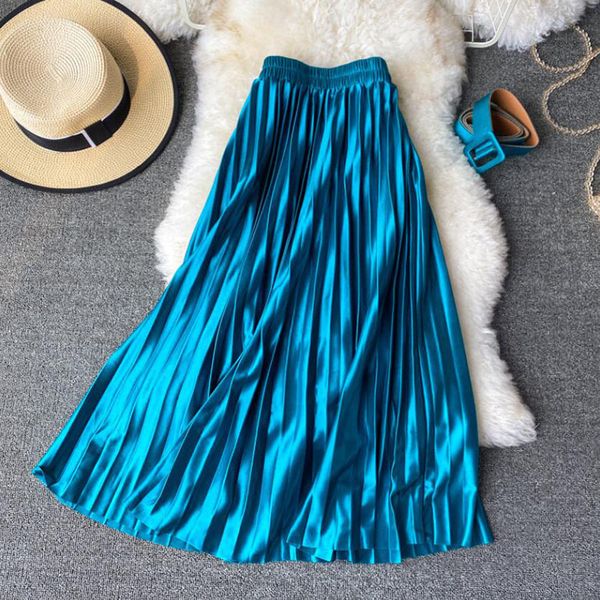 suits 2021 summer elastic waist women skirt casual vintage solid belted pleated midi skirts lady fashion simple saia mujer faldas, Black
suits 2021 summer elastic waist women skirt casual vintage solid belted pleated midi skirts lady fashion simple saia mujer faldas, Black