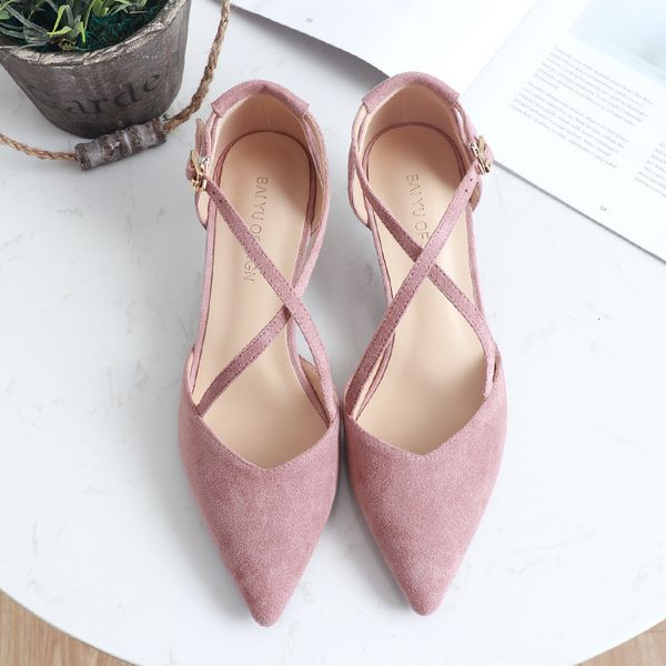 dress shoes 5cm high woman cross-tied flock pointed toe thin heels pumps female nude elegant sandals party wedding snon, Black
dress shoes 5cm high woman cross-tied flock pointed toe thin heels pumps female nude elegant sandals party wedding snon, Black