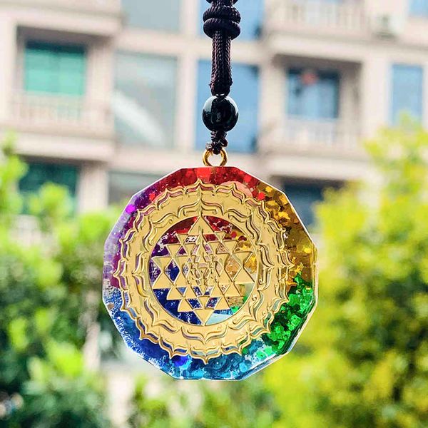 orgonite healing pendant sri yantra necklace 7 chakra energy hinduism natural crystal quartz yoga meditation jewelry, Silver
orgonite healing pendant sri yantra necklace 7 chakra energy hinduism natural crystal quartz yoga meditation jewelry, Silver