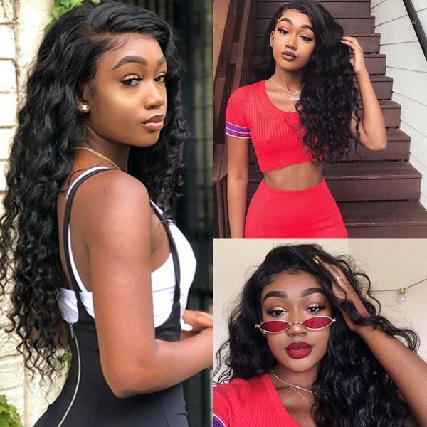 loose wave wig lace front malaysian pre plucked deep remy human hair for black women wigs1, Black;brown
loose wave wig lace front malaysian pre plucked deep remy human hair for black women wigs1, Black;brown
