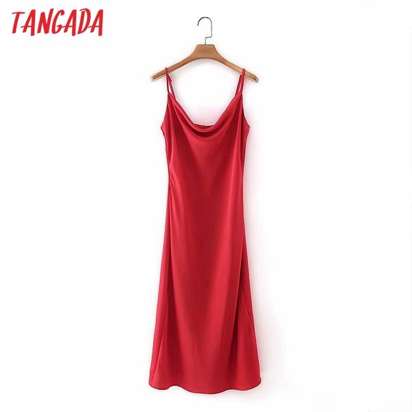 women red satin strap adjust back zipper ladies midi dress vestidos 2m02 210416, Black;gray
women red satin strap adjust back zipper ladies midi dress vestidos 2m02 210416, Black;gray
