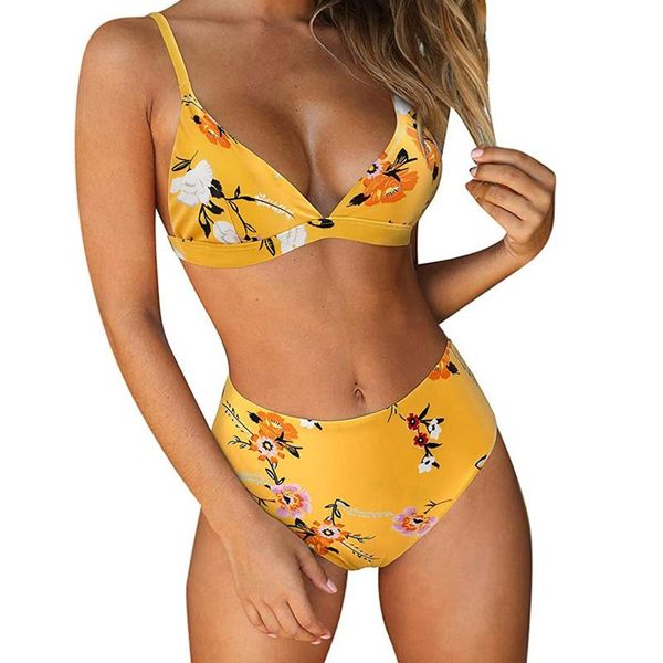 women's swimwear women two pice bikini sets flower high waist push up bathing suit biquini brazilian plus size beachwear #t2g, White;black
women's swimwear women two pice bikini sets flower high waist push up bathing suit biquini brazilian plus size beachwear #t2g, White;black