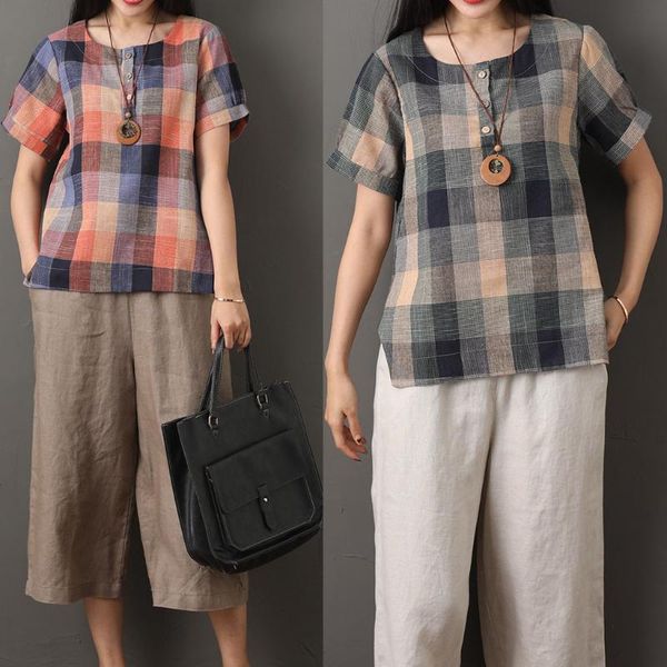 women's blouses & shirts feitong fashion plaid print blouse shirt striped v-neck casual summer ladies female women short sleeve blusas, White
women's blouses & shirts feitong fashion plaid print blouse shirt striped v-neck casual summer ladies female women short sleeve blusas, White