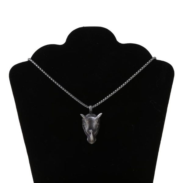 vintage norse rhinoceros pendant necklace punk rock animal rhino head t4md necklaces, Silver
vintage norse rhinoceros pendant necklace punk rock animal rhino head t4md necklaces, Silver