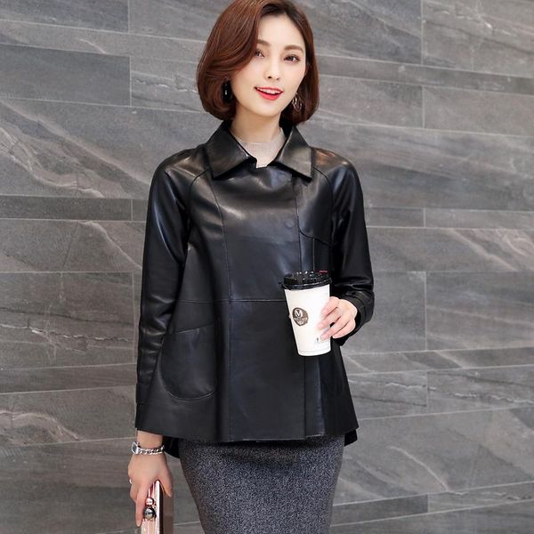 women's fur & faux natural sheepskin leather jacket women loose fit real coat outerwear 2021 autumn winter, Black
women's fur & faux natural sheepskin leather jacket women loose fit real coat outerwear 2021 autumn winter, Black