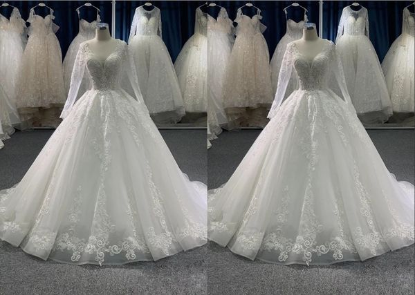 real image deep v neck wedding dresses bridal gown long illusion sleeves applique lace tulle ruched court train vestidos de novia, White
real image deep v neck wedding dresses bridal gown long illusion sleeves applique lace tulle ruched court train vestidos de novia, White