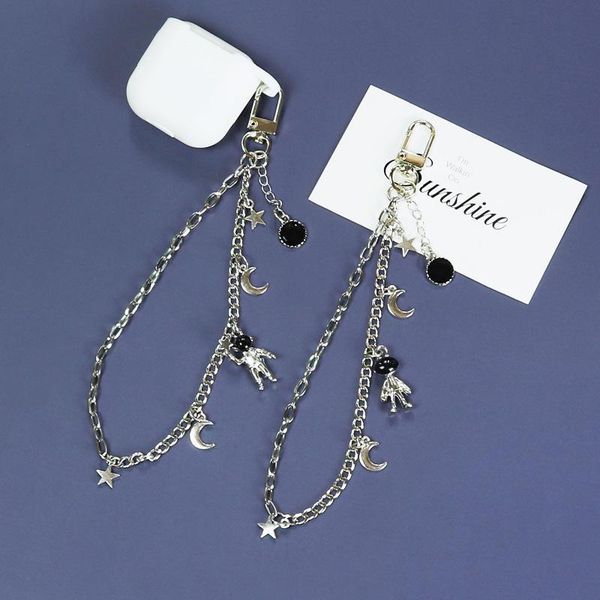 keychains creative spaceman bracelet keychain pendant fashion trend bluetooth headset protective case with accessories, Silver
keychains creative spaceman bracelet keychain pendant fashion trend bluetooth headset protective case with accessories, Silver