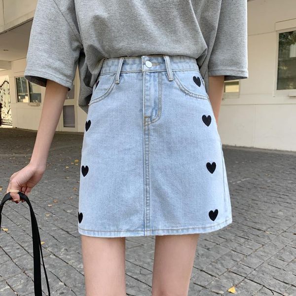 skirts 2021 plus size loose all match denim embroidery hearts brief fashion sweet stylish women office lady cdi5, Black
skirts 2021 plus size loose all match denim embroidery hearts brief fashion sweet stylish women office lady cdi5, Black