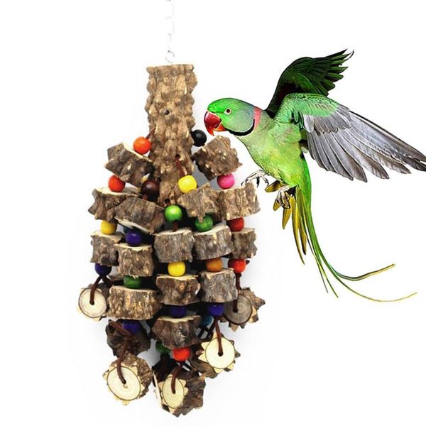 other bird supplies pet parrot wooden blocks beads hanging cage interactive chew bite play toy 2021
other bird supplies pet parrot wooden blocks beads hanging cage interactive chew bite play toy 2021