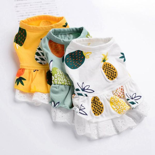 dog apparel breathable pet dress summer puppy pleated skirt sleeveless garment cute princess pineapple pattern cat costume
dog apparel breathable pet dress summer puppy pleated skirt sleeveless garment cute princess pineapple pattern cat costume