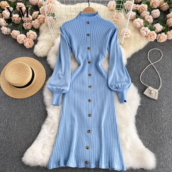 casual dresses yuoomuoo for women 2021 elegant puff sleeve ribbed knitted party dress autumn winter midi sweater clothes, Black;gray
casual dresses yuoomuoo for women 2021 elegant puff sleeve ribbed knitted party dress autumn winter midi sweater clothes, Black;gray